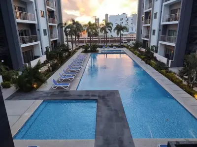 Piscina en o cerca de Departamento Vacacional Forte