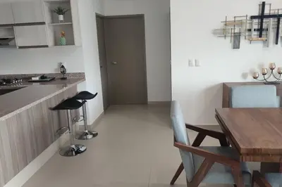 Una cocina o zona de cocina en Departamento Vacacional Forte