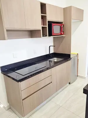 Una cocina o zona de cocina en Marina Cerritos Coral del Mar - 4 Albercas de Lujo - 1 Min Playas