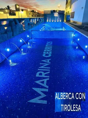 Plano de Marina Cerritos Coral del Mar - 4 Albercas de Lujo - 1 Min Playas