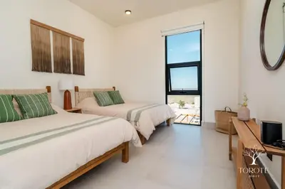 Cama o camas de una habitación en Casa Maca Bahía de Kino Penthouse Frente a la Playa