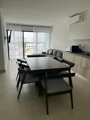 Una cocina o zona de cocina en Departamento en Mazatlán