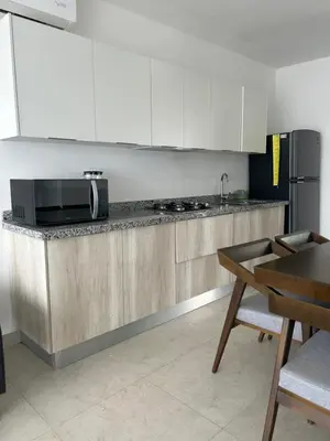 Una cocina o zona de cocina en Departamento en Mazatlán