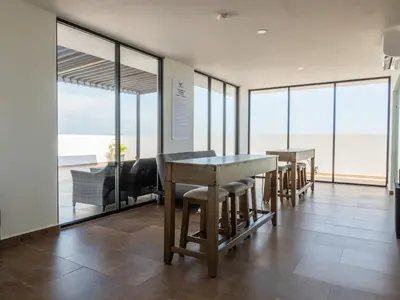 Plano de Depa con alberca a 5min de Playa Cerritos - Marina C 510