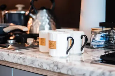 Utensilios para hacer té y café en Depa Ejetutivo en Centro de Historico de DGO