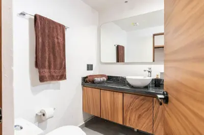 Un baño de Vista Espectacular en Depa Sobre Malecon