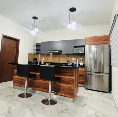 Una cocina o zona de cocina en Mazatlán Cervo vacacional