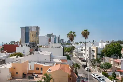 Vista general de Mazatlán o vista desde el apartamento
