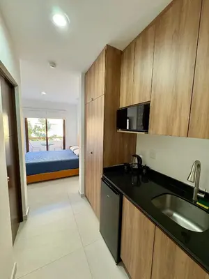 Una cocina o zona de cocina en Fantástico Depa en Cerritos OCEANNA frente al MAR ! - 237 AB -