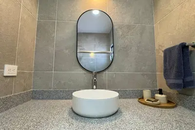 Un baño de Exclusive pool house