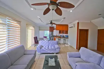 Zona de estar de Beautiful Residence in the most exclusive preserve