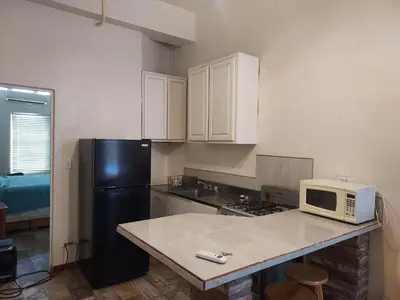 Una cocina o zona de cocina en Bonito Departamento Amueblado y se factura