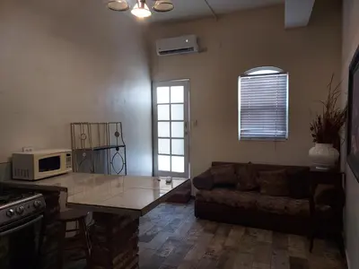 Una cocina o zona de cocina en Bonito Departamento Amueblado y se factura