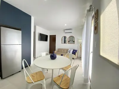 Una cocina o zona de cocina en Nuevo y Bonito Departamento con Vista al Mar - Oceanna 1