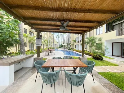 Jardín al aire libre en Nuevo y Comodo Departamento con Vista - Oceanna 1B