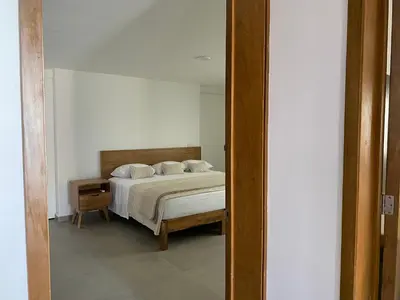 Cama o camas de una habitación en Centro histórico cerca del mar