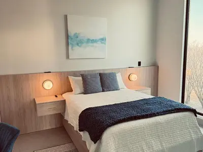Cama o camas de una habitación en 4-101 Frente al mar, 2 recámaras piso 1