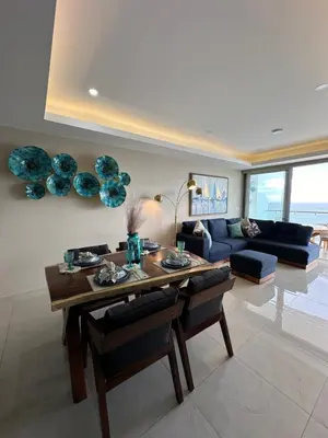 Zona de estar de Sunset View Condo