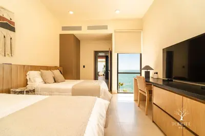 Cama o camas de una habitación en Penthouse Punta Península Bahía de Kino