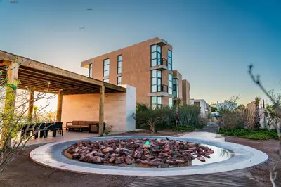 Jardín al aire libre en Penthouse Punta Península Bahía de Kino