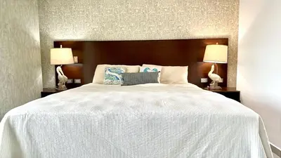 Cama o camas de una habitación en Marina lux condo