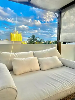 Zona de estar de Tú Casa de playa Playa Brujas Residence & Beach club