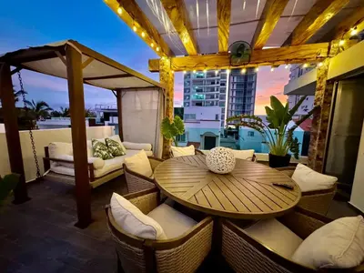 Un balcón o terraza de Tú Casa de playa Playa Brujas Residence & Beach club