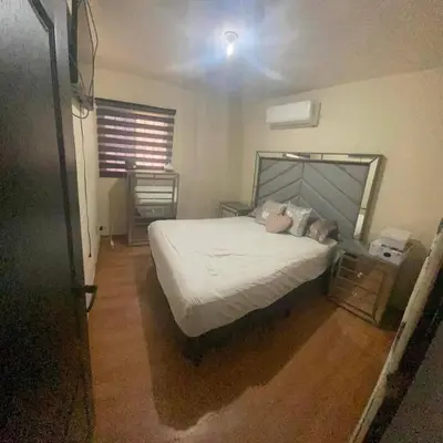 Cama o camas de una habitación en Casa en renta cuarto