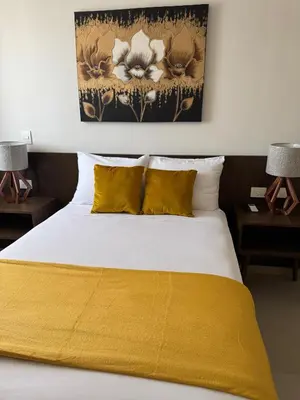 Cama o camas de una habitación en Hotel Faava
