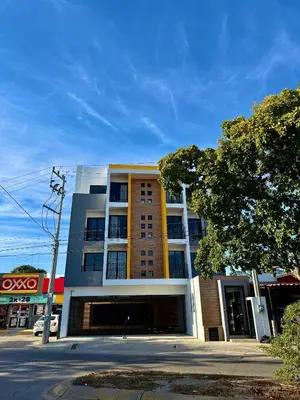 Edificio en el que se encuentra el apartahotel