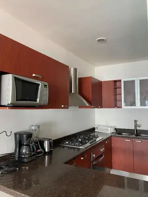 Una cocina o zona de cocina en Departamentos en el centro de Mazatlán