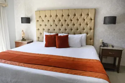 Cama o camas de una habitación en Hotel Santorian