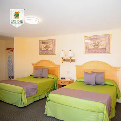 Cama o camas de una habitación en Hotel San José