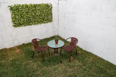 Jardín al aire libre en Casa Bonita y Amplia