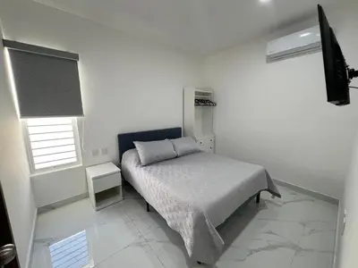 Cama o camas de una habitación en Departamento en Mazatlán - Lomas Del Mar