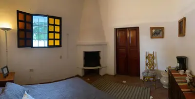 Cama o camas de una habitación en Recamara Colonial