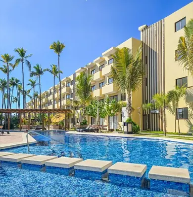 Piscina en o cerca de Nuevo departamento con acceso frente a la playa, jacuzzi y alberca climatizada