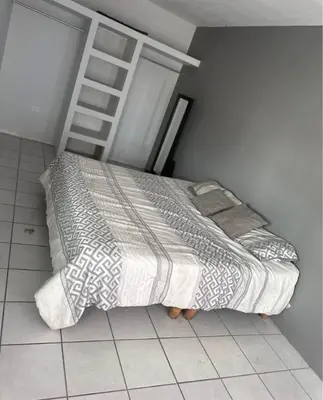 Cama o camas de una habitación en Departamento sabanetas