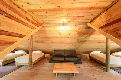 Cama o camas de una habitación en Torre de Carpio, Cabaña Molitor