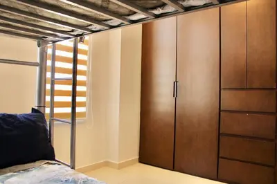 Cama o camas de una habitación en apartment 2 min from Zona Dorada Paseo lomas 303