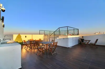 Un balcón o terraza de apartment 2 min from Zona Dorada Paseo lomas 303