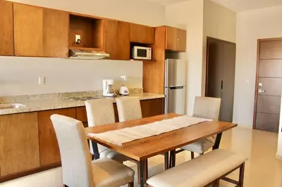 Una cocina o zona de cocina en apartment 2 min from Zona Dorada Paseo lomas 303
