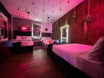 Cama o camas de una habitación en La casa de gusgus