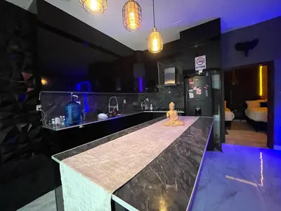 Una cocina o zona de cocina en La casa de gusgus
