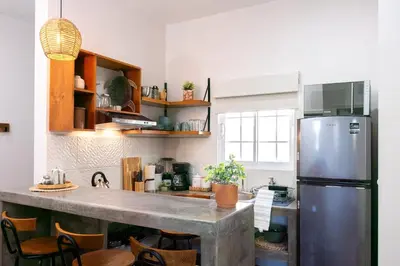 Una cocina o zona de cocina en Casa Baja - Depa completo 2 recámaras