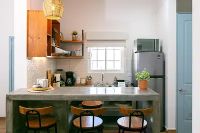 Una cocina o zona de cocina en Casa Baja - Depa completo 2 recámaras