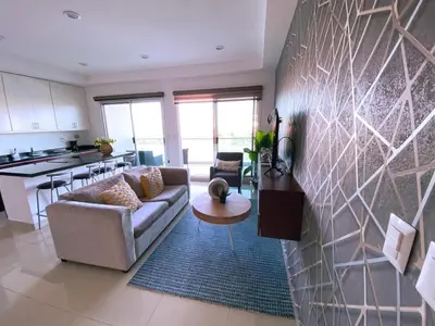 Una cocina o zona de cocina en Apartment on the Malecon, The One Tower
