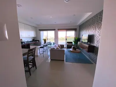 Zona de estar de Apartment on the Malecon, The One Tower