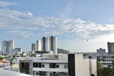 Vista general de Mazatlán o vista desde el apartamento