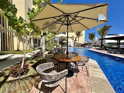 Piscina en o cerca de Nice apartment near the beach Oceanna 224A